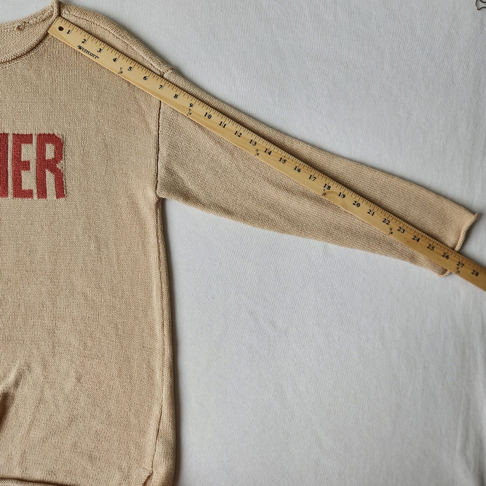 Marled Summer Graphic Sweater Resort Tan Cute Beach Vacation Cruise Size 1X - Picture 17 of 17